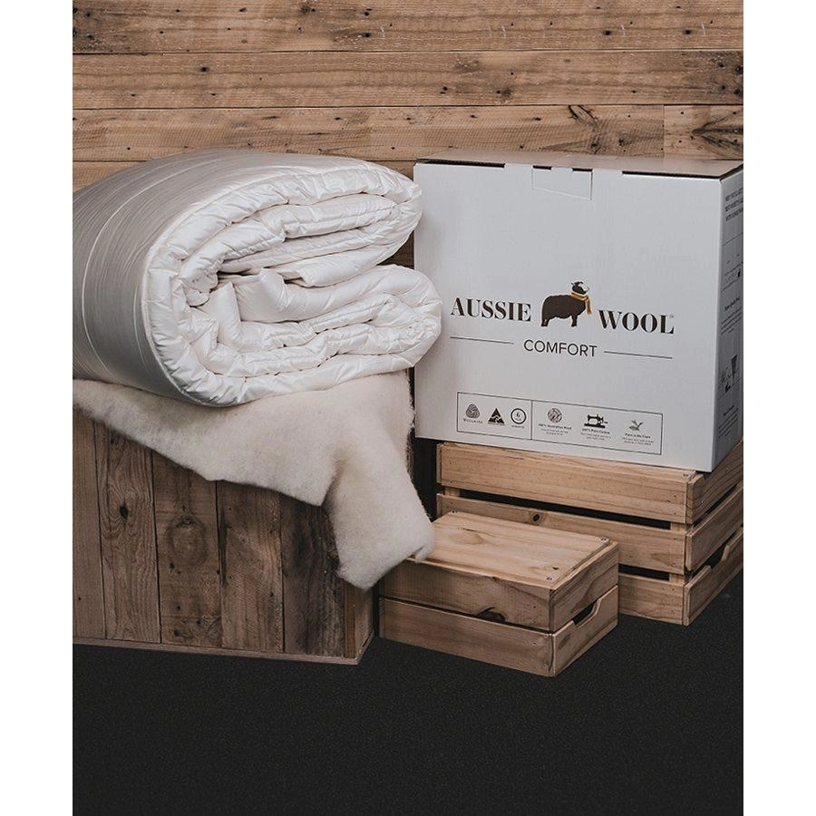 Cozy Aussie Wool Quilt 250GSM Pure Comfort for Sweet Dreams Sleep Soundly Tonight